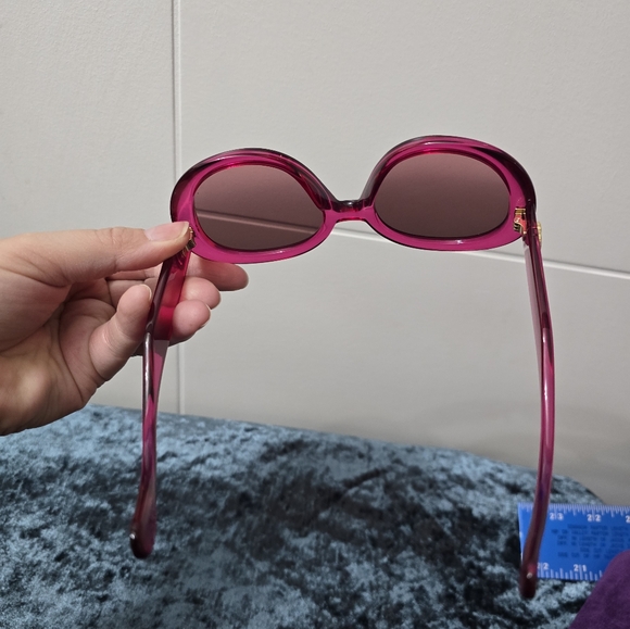 Round pink Gucci sunglasses - Picture 14 of 16